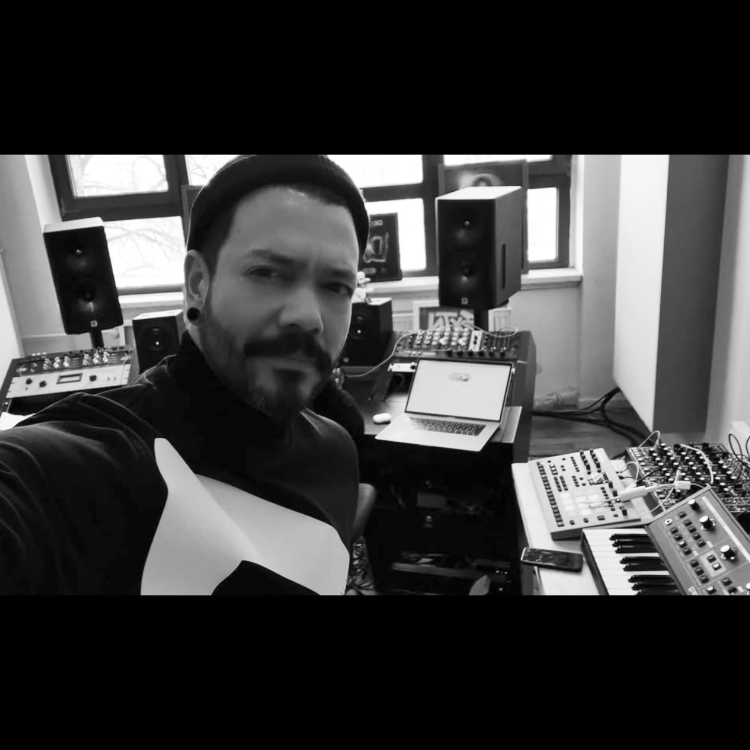 Jesus Martinez at the mix desk